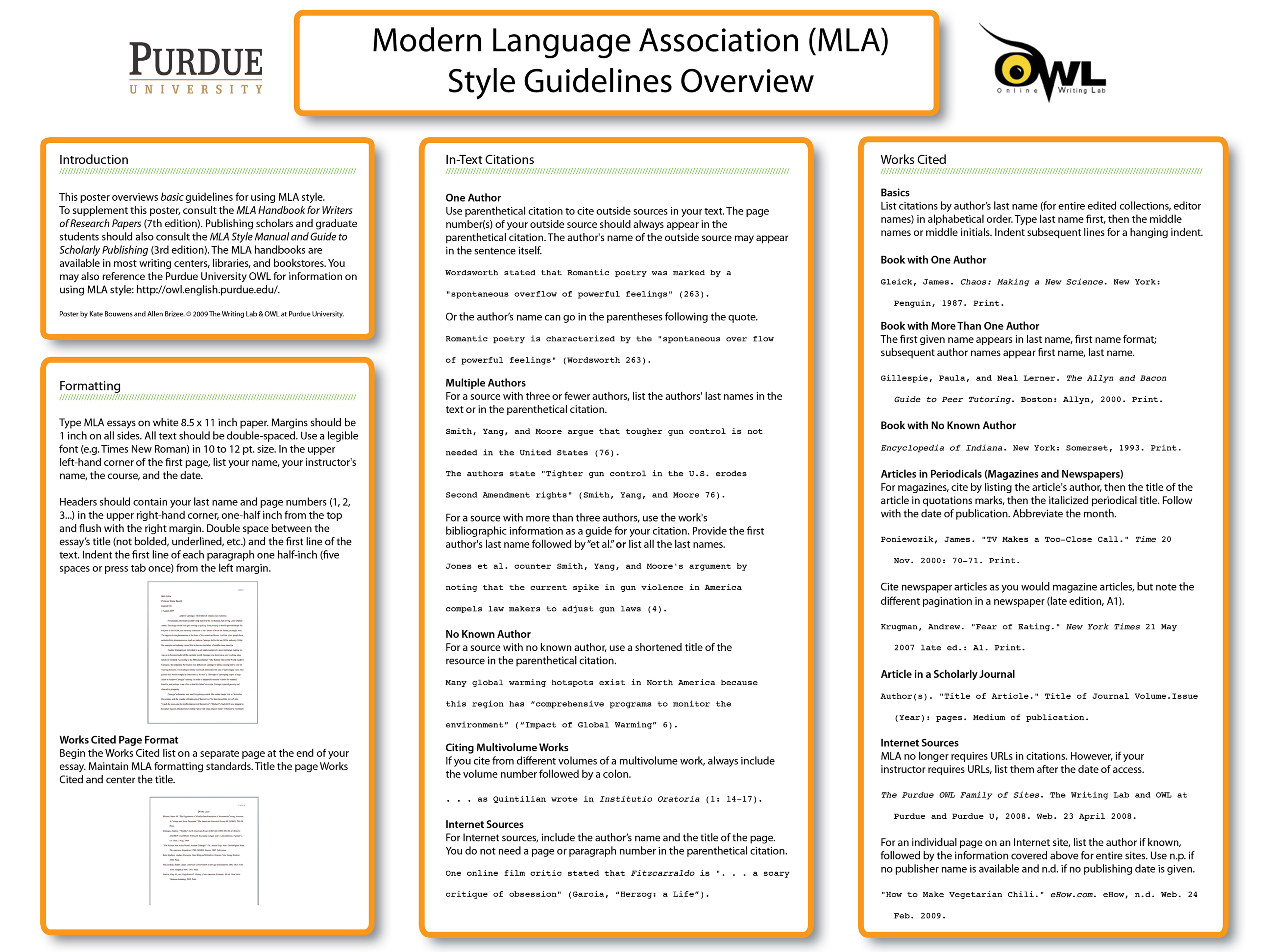 Purdue mla deals format